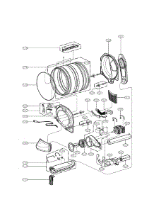 Drum And Motor Parts parts for Lg Dryer DLE6942W from AppliancePartsPros.com