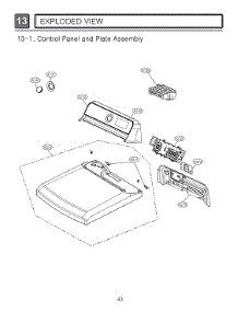 Control Panel / Plate Assy parts for Lg Dryer DLE7000W/00 from AppliancePartsPros.com