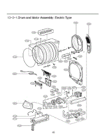 Drum & Motor Assy: Electric parts for Lg Dryer DLE7000W/00 from AppliancePartsPros.com
