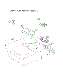 Control Panel / Plate Assy parts for Lg Dryer DLE7150W/00 from AppliancePartsPros.com