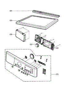 Control Panel / Plate Assy parts for Lg Dryer DLE7177RM from AppliancePartsPros.com