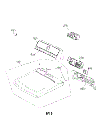 Control Panel And Plate Assembly parts for Lg Dryer DLE7300VE/00 from AppliancePartsPros.com