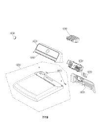 Control Panel And Plate parts for Lg Dryer DLE7300WE/00 from AppliancePartsPros.com