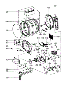 Drum / Motor Assy parts for Lg Dryer DLE8377NM from AppliancePartsPros.com