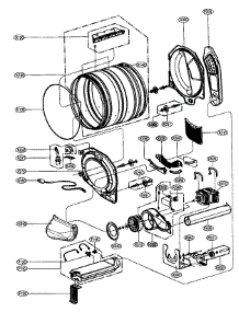 Drum / Motor Assy parts for Lg Dryer DLE9577SM from AppliancePartsPros.com