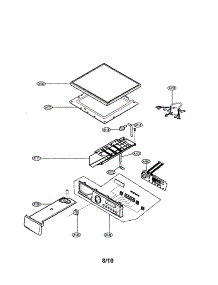 Control Panel / Top Plate parts for Lg Dryer DLEC733W from AppliancePartsPros.com