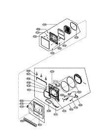 Cabinet Cover / Door parts for Lg Dryer DLEC733W from AppliancePartsPros.com