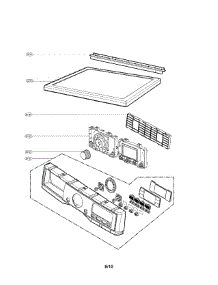 Control Panel & Plate Assembly parts for Lg Dryer DLEX0001TM from AppliancePartsPros.com