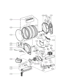 Drum And Motor Assy Parts parts for Lg Dryer DLEX3001P from AppliancePartsPros.com