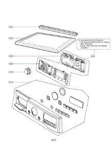 Control Panel Parts parts for Lg Dryer DLEX3370W/00 from AppliancePartsPros.com