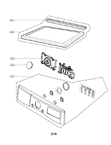 Control Panel And Plate Assembly parts for Lg Dryer DLEX3700V/00 from AppliancePartsPros.com
