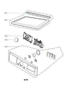 Control Panel And Plate Assembly parts for Lg Dryer DLEX3700W/00 from AppliancePartsPros.com