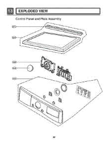 Control Panel / Plate Assy parts for Lg Dryer DLEX3900B from AppliancePartsPros.com