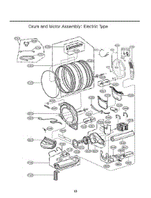 Drum / Motor Assy: Electric Type parts for Lg Dryer DLEX3900W from AppliancePartsPros.com
