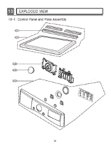 Control Panel & Plate Assy parts for Lg Dryer DLEX4200W/00 from AppliancePartsPros.com