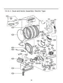 Drum & Motor Assy : Electric Type parts for Lg Dryer DLEX4200W/00 from AppliancePartsPros.com