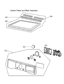 Control Panel & Plate Assy parts for Lg Dryer DLEX4500B/00 from AppliancePartsPros.com
