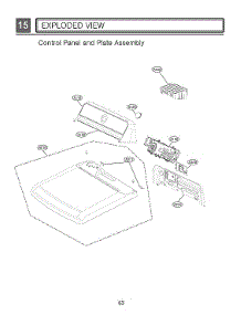 Control Panel / Plate Assy parts for Lg Dryer DLEX7800WE/00 from AppliancePartsPros.com