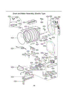 Drum / Motor Assy: Electric Type parts for Lg Dryer DLEX7800WE/00 from AppliancePartsPros.com