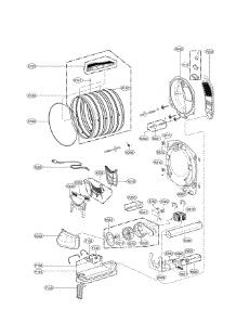 Drum And Motor Parts parts for Lg Dryer DLEX8100V/00 from AppliancePartsPros.com