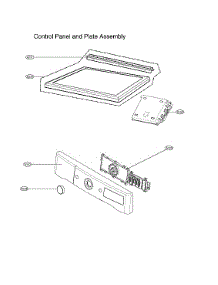 Control Panel & Plate Assy parts for Lg Dryer DLEX8900B/00 from AppliancePartsPros.com