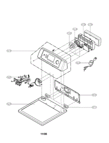 Control Panel & Plate Assembly parts for Lg Dryer DLG0452G from AppliancePartsPros.com