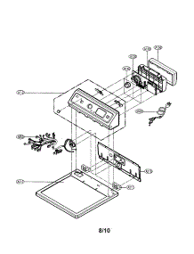 Control Panel / Plate parts for Lg Dryer DLG2532W from AppliancePartsPros.com