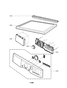 Control Panel & Plate Assembly parts for Lg Dryer DLG3744W from AppliancePartsPros.com
