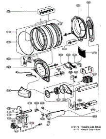 Drum / Motor Assy parts for Lg Dryer DLG5932W from AppliancePartsPros.com