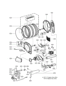 Drum & Motor parts for Lg Dryer DLG5966G from AppliancePartsPros.com