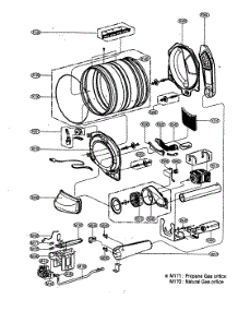 Drum / Motor Assy parts for Lg Dryer DLG5988W from AppliancePartsPros.com