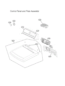 Control Panel / Plate Assy parts for Lg Dryer DLG7151W/00 from AppliancePartsPros.com