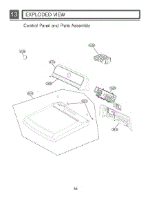 Control Panel / Plate Assy parts for Lg Dryer DLG7301VE/00 from AppliancePartsPros.com