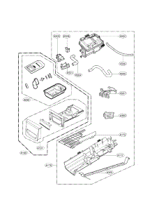 Panel Drawer & Guide Assembly parts for Lg Dryer DLGX0002TM from AppliancePartsPros.com