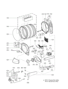 Drum And Motor Assembly Parts parts for Lg Dryer DLGX0002TM from AppliancePartsPros.com
