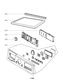 Control Panel & Plate parts for Lg Dryer DLGX3002R from AppliancePartsPros.com