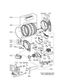 Drum & Motor parts for Lg Dryer DLGX3002W from AppliancePartsPros.com