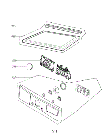Control Panel And Plate Assembly parts for Lg Dryer DLGX3701V/00 from AppliancePartsPros.com