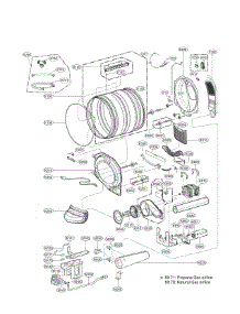 Drum And Motor Assembly parts for Lg Dryer DLGX3701V/00 from AppliancePartsPros.com