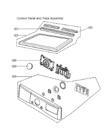 Control Panel & Plate Assy parts for Lg Dryer DLGX4001W/00 from AppliancePartsPros.com