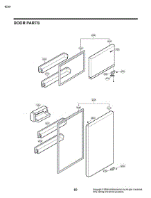 Door Parts parts for Lg Dryer DLGX4201B/00 from AppliancePartsPros.com