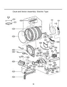 Drum / Motor Assy: Electric Type parts for Lg Dryer DLGX4201W/00 from AppliancePartsPros.com