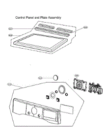 Control Panel & Plate Assy parts for Lg Dryer DLGX4501B/00 from AppliancePartsPros.com