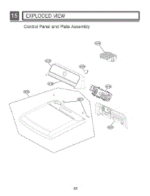Control Panel / Plate Assy parts for Lg Dryer DLGX7801VE/00 from AppliancePartsPros.com