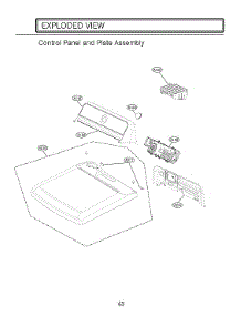 Control Panel / Plate Assy parts for Lg Dryer DLGX7901BE from AppliancePartsPros.com