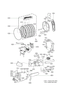 Drum Parts parts for Lg Dryer DLGX8101V/00 from AppliancePartsPros.com