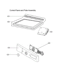 Control Panel & Plate Assy parts for Lg Dryer DLGX8901B/00 from AppliancePartsPros.com