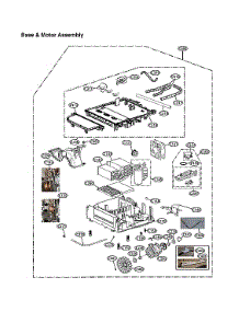 Base & Motor Assy parts for Lg Dryer DLHC1455W/00 from AppliancePartsPros.com