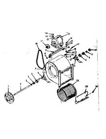H-Q Blower Assembly parts for Icp Furnace DLO-112-1C from AppliancePartsPros.com