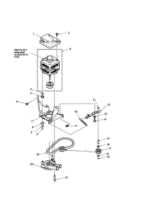 Motor / Belt / Pump / Idler parts for Amana Washer DLW330RA-PDLW330RA from AppliancePartsPros.com